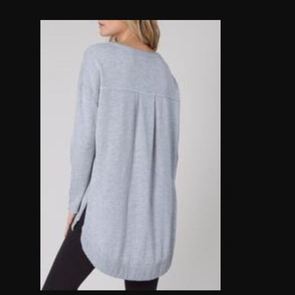 Z Supply Weekender Side Slit Oversized terry  XS Gray - Picture 2 of 9